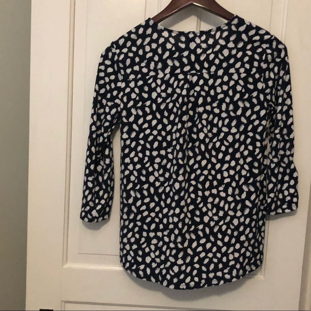 41 Hawthorn Navy & White Surplice Top - Picture 4 of 6